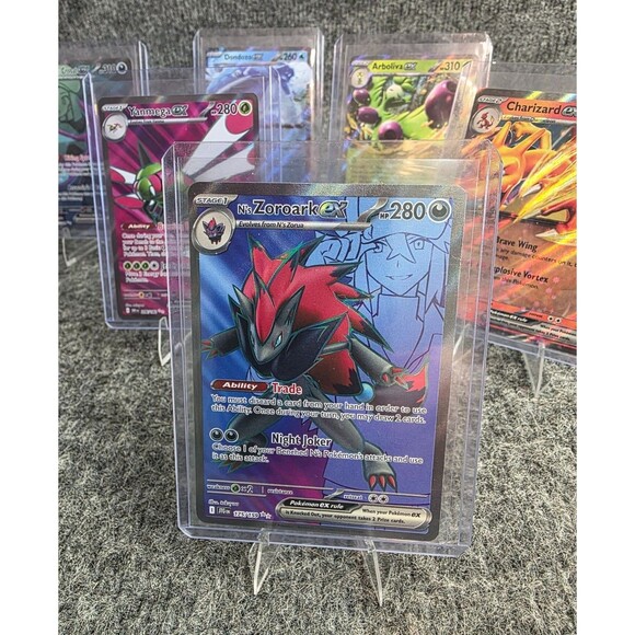 Pokemon EX Card Lot Destined Rivals Holos Greedent Zoroark Charizard - Picture 2 of 8